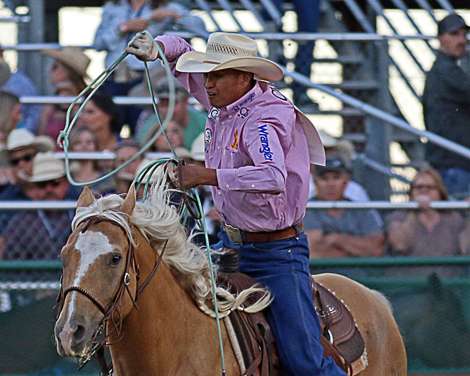 Reno Rodeo Average Champions -- Team Roping Header -- Aaron Tsinigine
